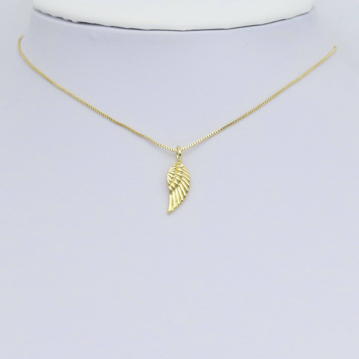 Gold Wing Shape Charm Pendant, Sku#Y982
