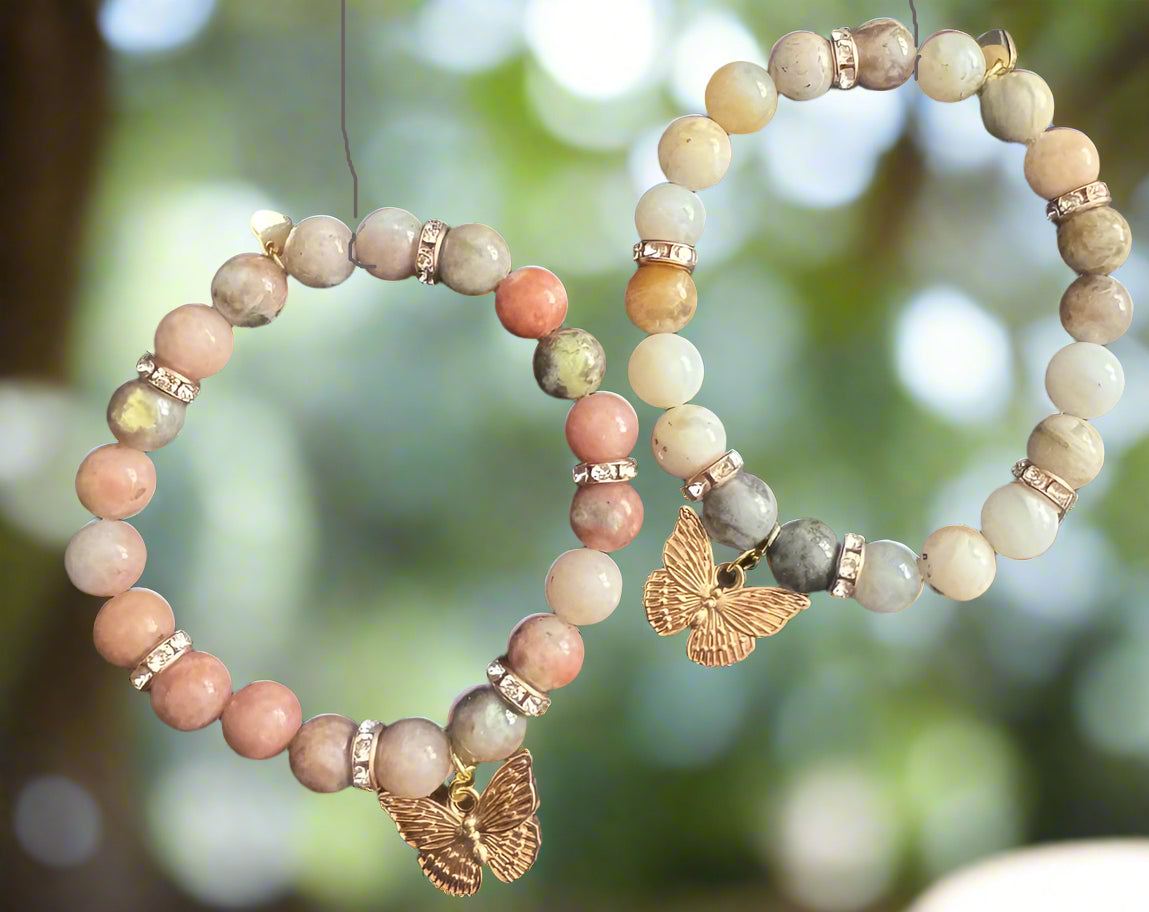 Hannah - Butterfly Beaded Bracelet