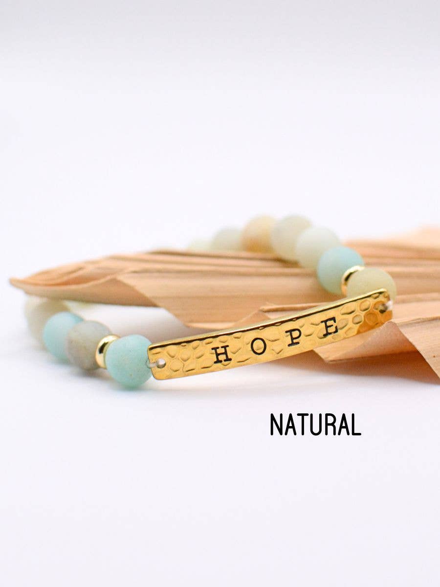 HOPE stone Bible inspirational religious bracelet jewelry