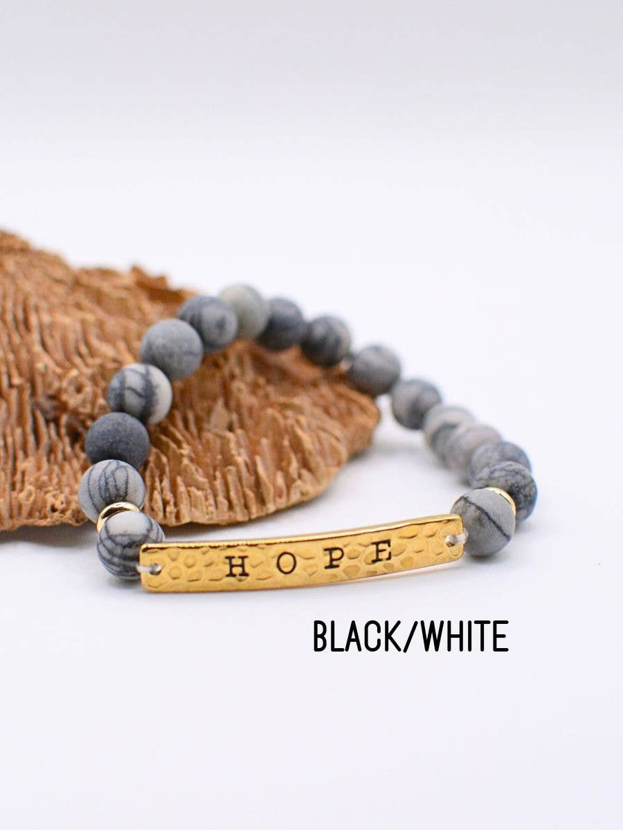 HOPE stone Bible inspirational religious bracelet jewelry