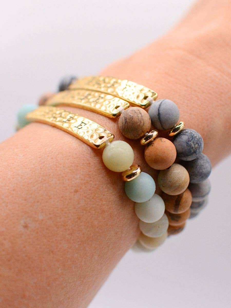 HOPE stone Bible inspirational religious bracelet jewelry