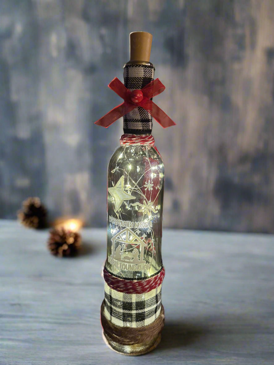 LED Light Up Holiday Wine Bottles