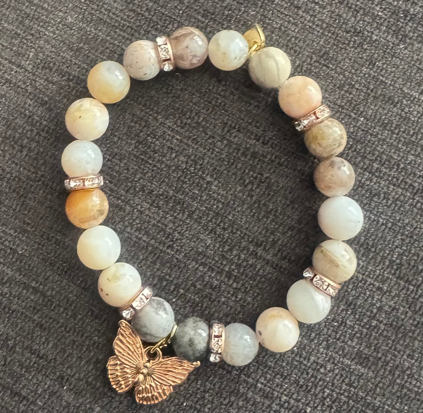 Hannah - Butterfly Beaded Bracelet