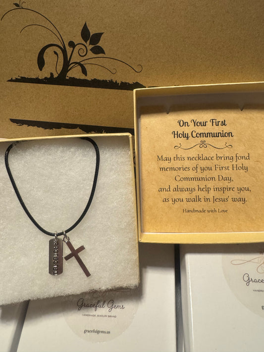 Cross Necklaces w/Inspirational Charm