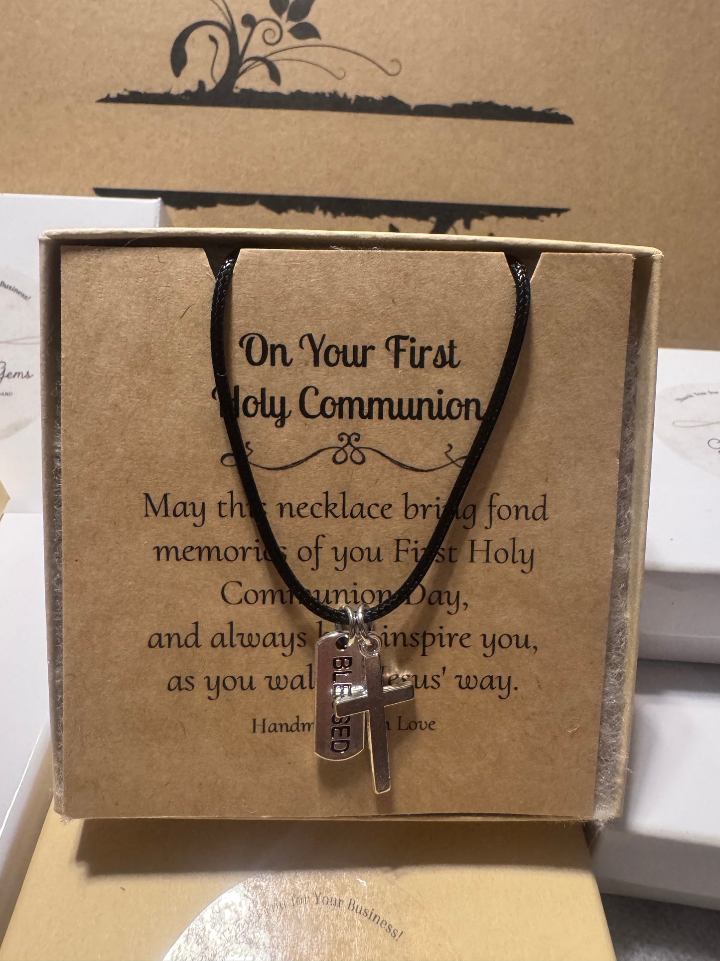 Cross Necklaces w/Inspirational Charm
