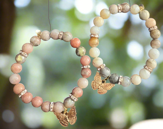 Hannah - Butterfly Beaded Bracelet